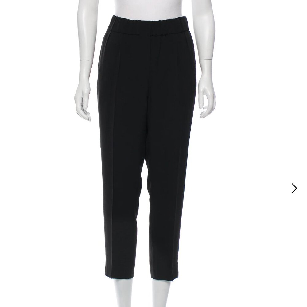 Brunello Cucinelli High-Rise Black Pants US12, IT48